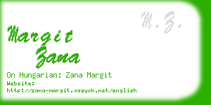 margit zana business card